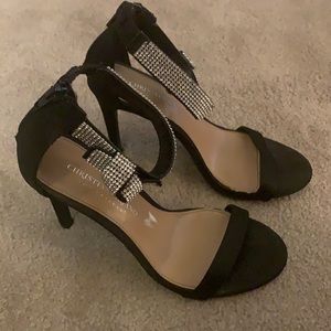black rhinestone heels!